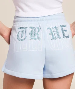 True Religion Embroidered Lounge Short Cashmere Blue Best