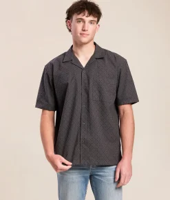 Fried Waters Embroidered Shirt Grey