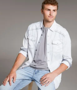 BKE Embroidered Standard Shirt White