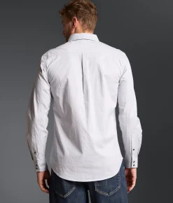 Tops | Outpost Makers Embroidered Standard Shirt White Green