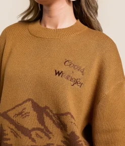 Wrangler® x Coors® Embroidered Sweater Dijon Best