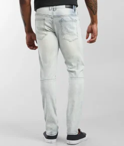 Smoke Rise® Embroidered Taper Stretch Jean Hazy Blue Best