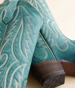 Shoes | Circle G by Corral Embroidered Western Leather Boot LD Turqoise