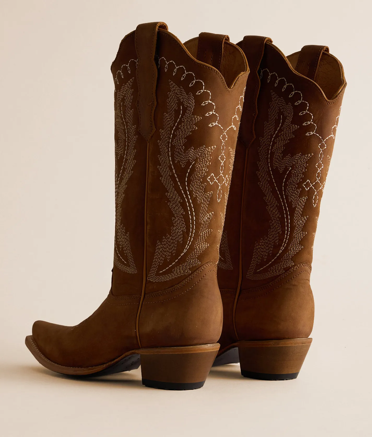 Circle G by Corral Embroidery Triad Leather Western Boot Bronze Best