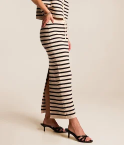 Bottoms | Z Supply Emori Striped Maxi Skirt Natural
