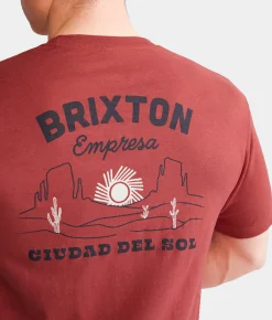 Graphic T-Shirts | Brixton Empresa T-Shirt Dusty Cedar