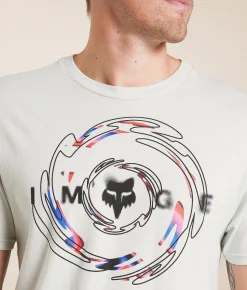 Graphic T-Shirts | Fox Energy Face T-Shirt Light Grey
