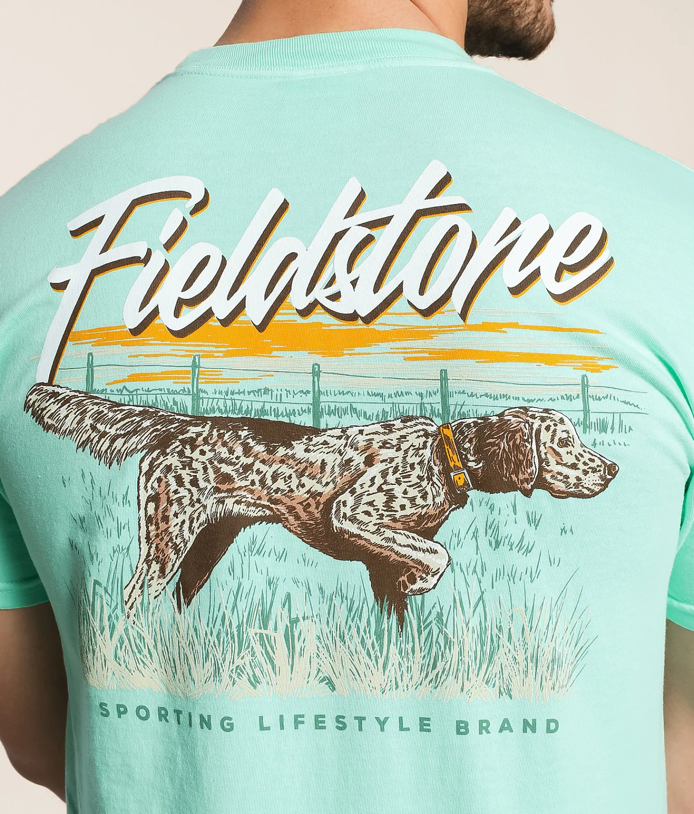 Graphic T-Shirts | Fieldstone English Setter T-Shirt Island Reef
