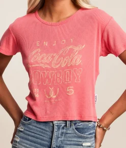 Tops | The Laundry Room Enjoy Coca-Cola Cowboy T-Shirt Red