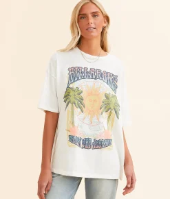 Tops | Billabong Enjoy The Journey Oversized T-Shirt Salt Crystal