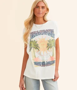 Tops | Billabong Enjoy The Journey Oversized T-Shirt Salt Crystal