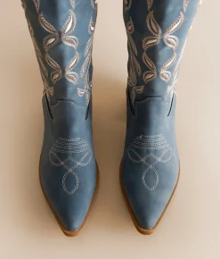 Mi.iM Enora Tall Western Boot Blue Discount