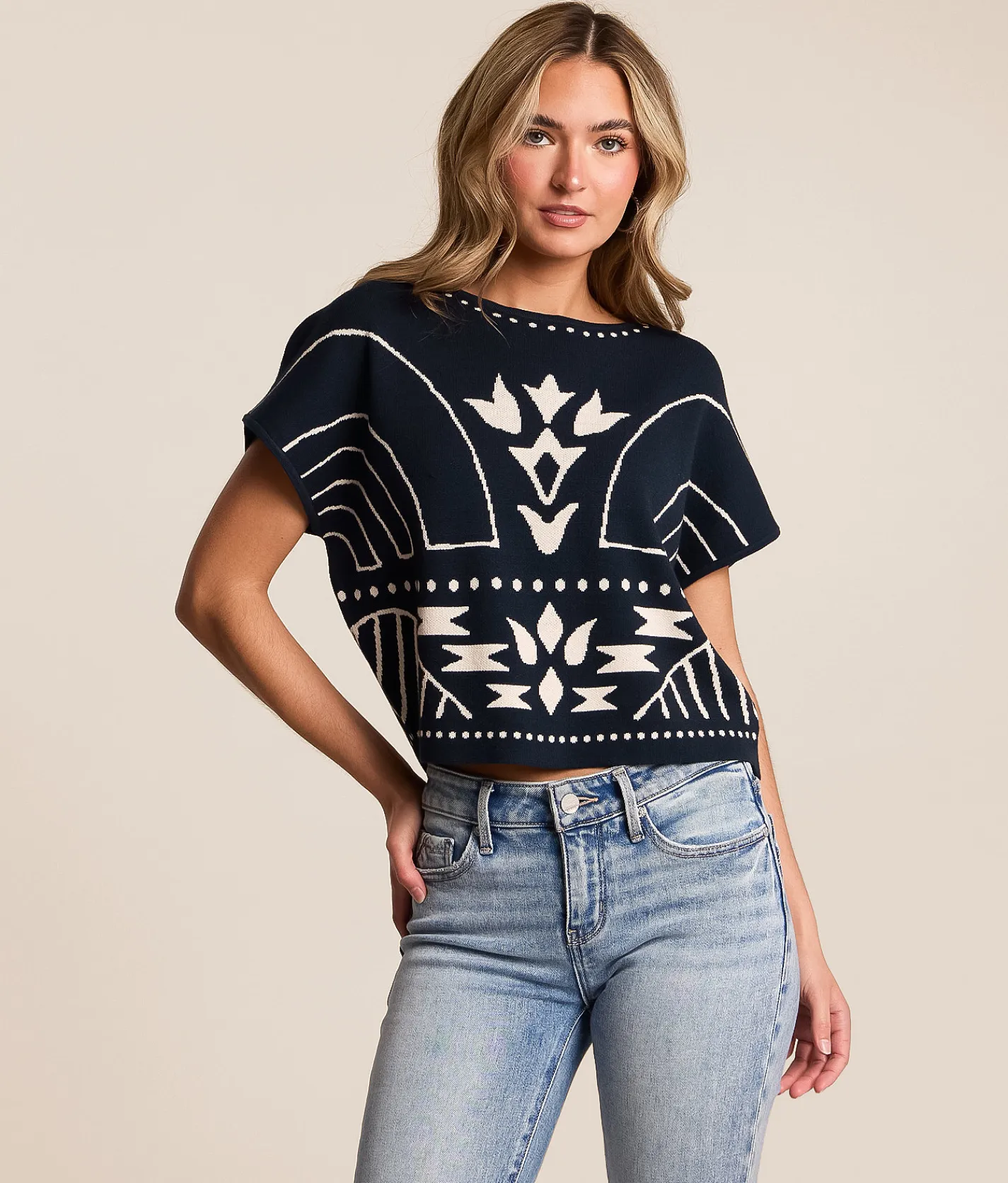 Tops | Z Supply Esperanza Cropped Sweater Eclipse