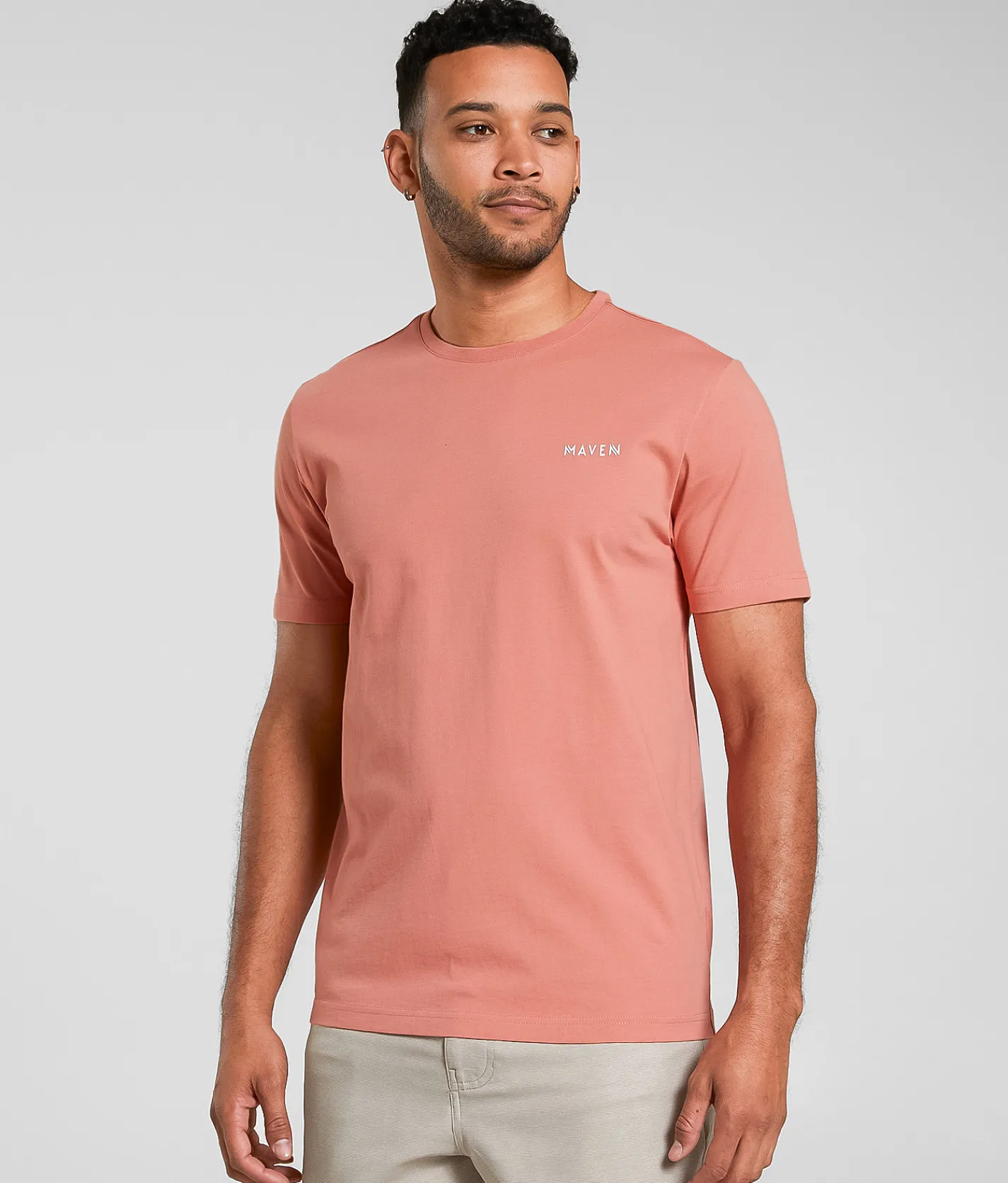 Maven Co-op Essential Boxed In Performance T-Shirt Terra Cotta Discount