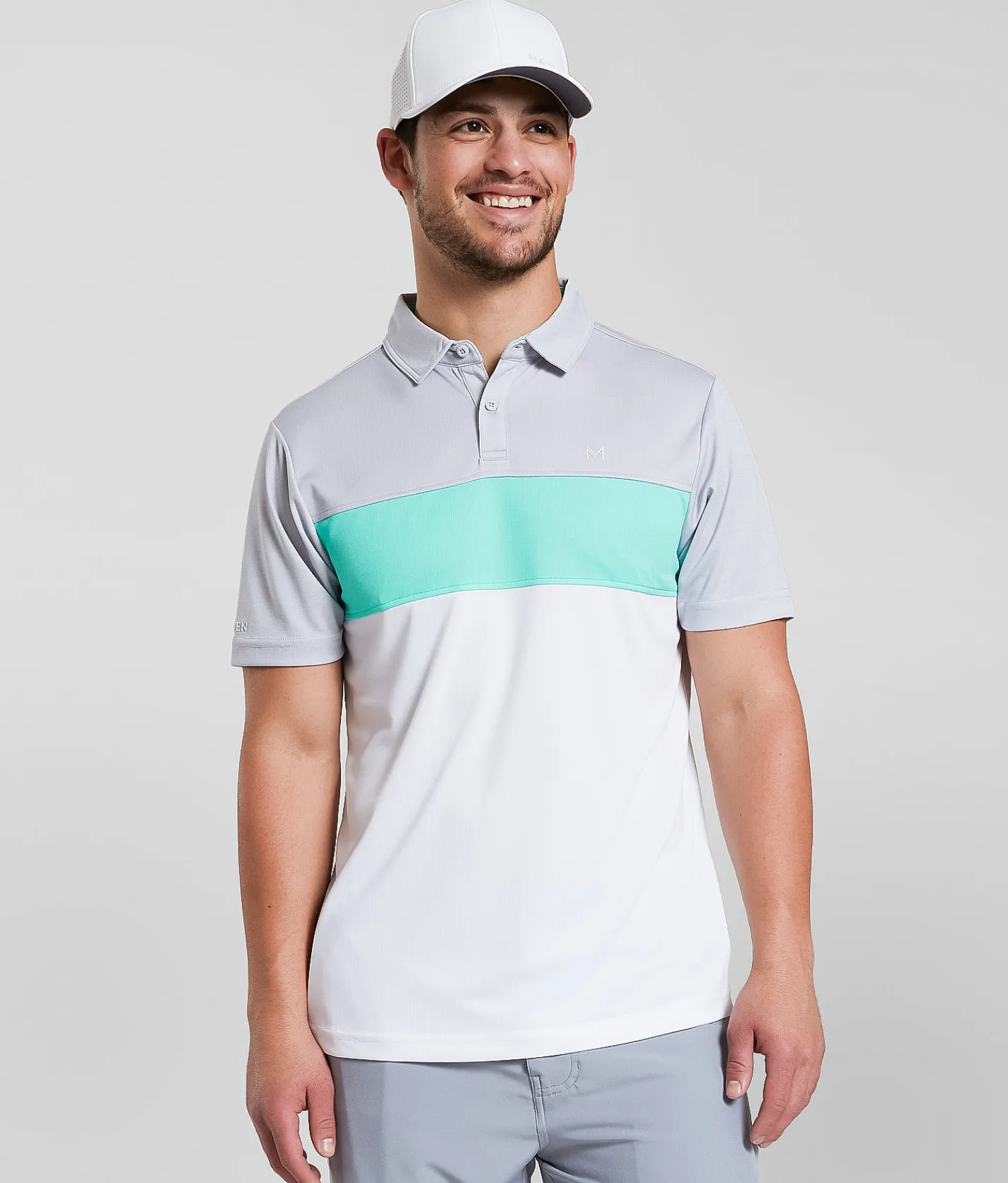 Maven Co-op Essential Club Performance Polo Bright Teal Discount
