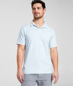 Maven Co-op Essential Course Performance Stretch Polo Light Blue Sale