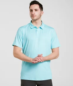 Activewear | Maven Co-op Essential Course Performance Stretch Polo Aqua