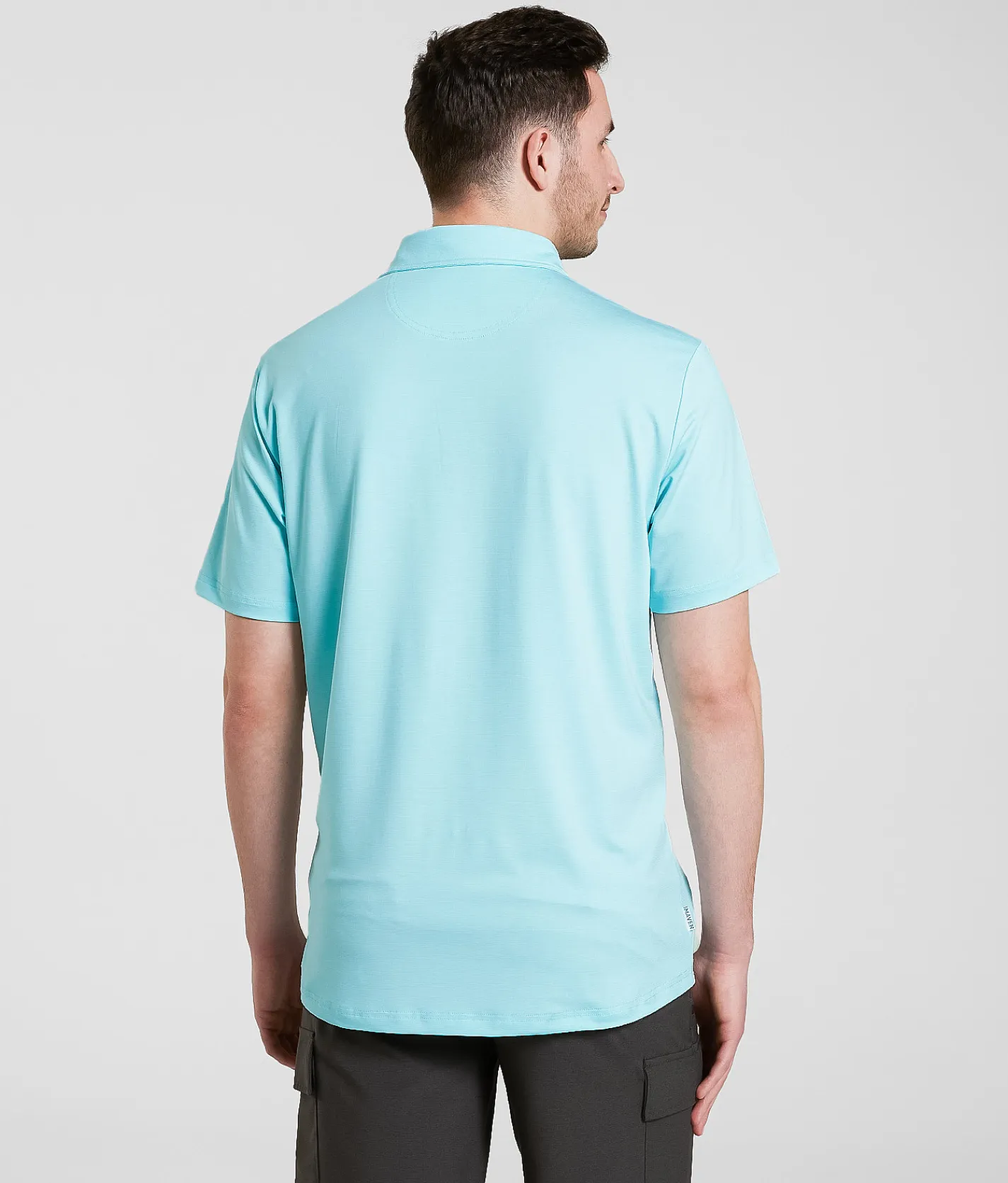 Activewear | Maven Co-op Essential Course Performance Stretch Polo Aqua