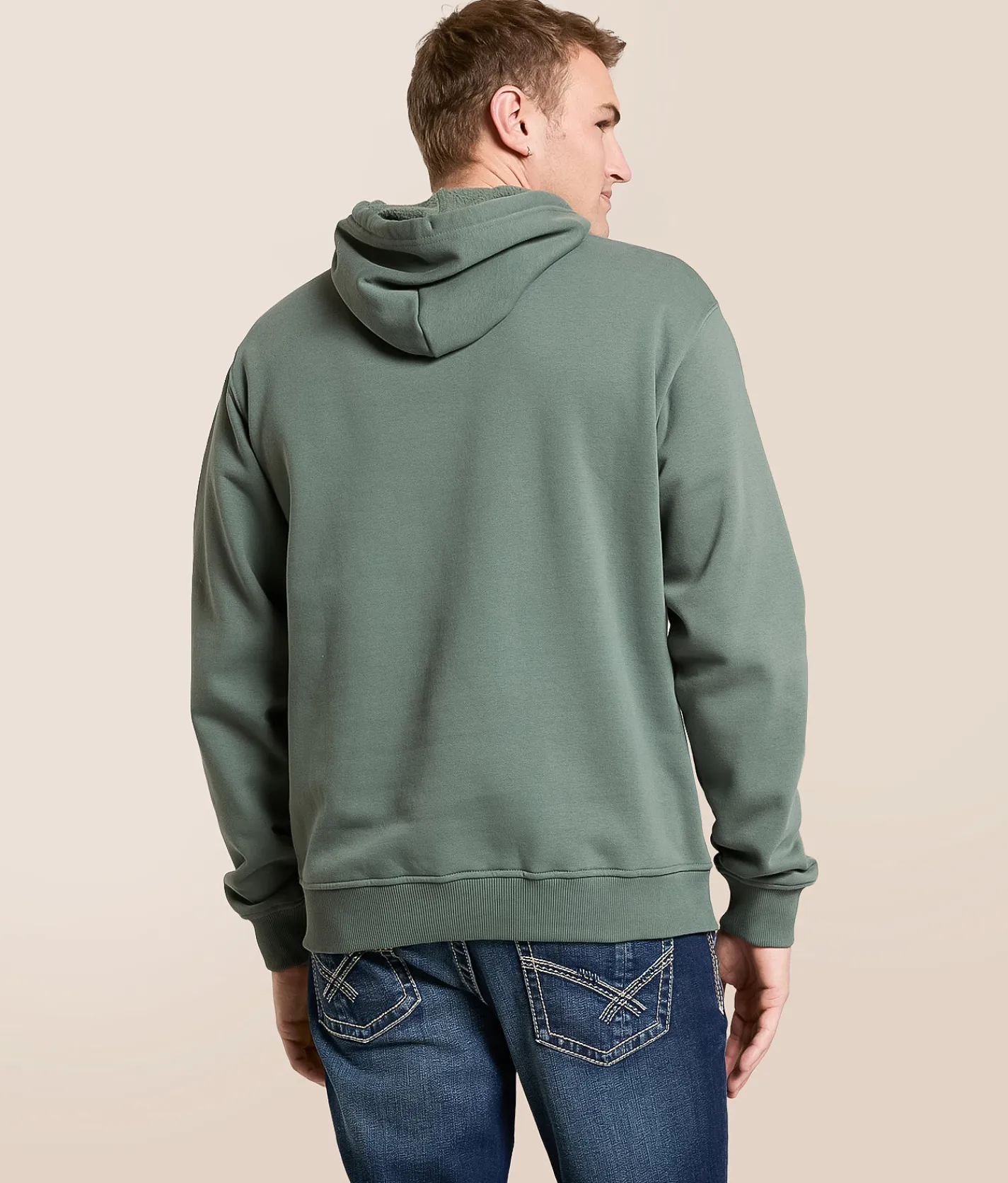 RVCA Essential Hooded Sweatshirt Dark Khaki Discount