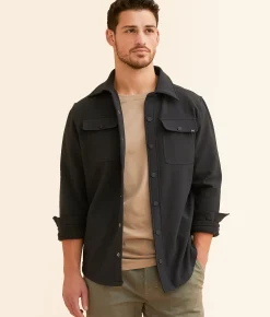Coats & Jackets | Maven Co-op Essential Performance Shacket Black