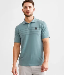 Activewear | Maven Co-op Essential Performance Stretch Polo Dusty Teal