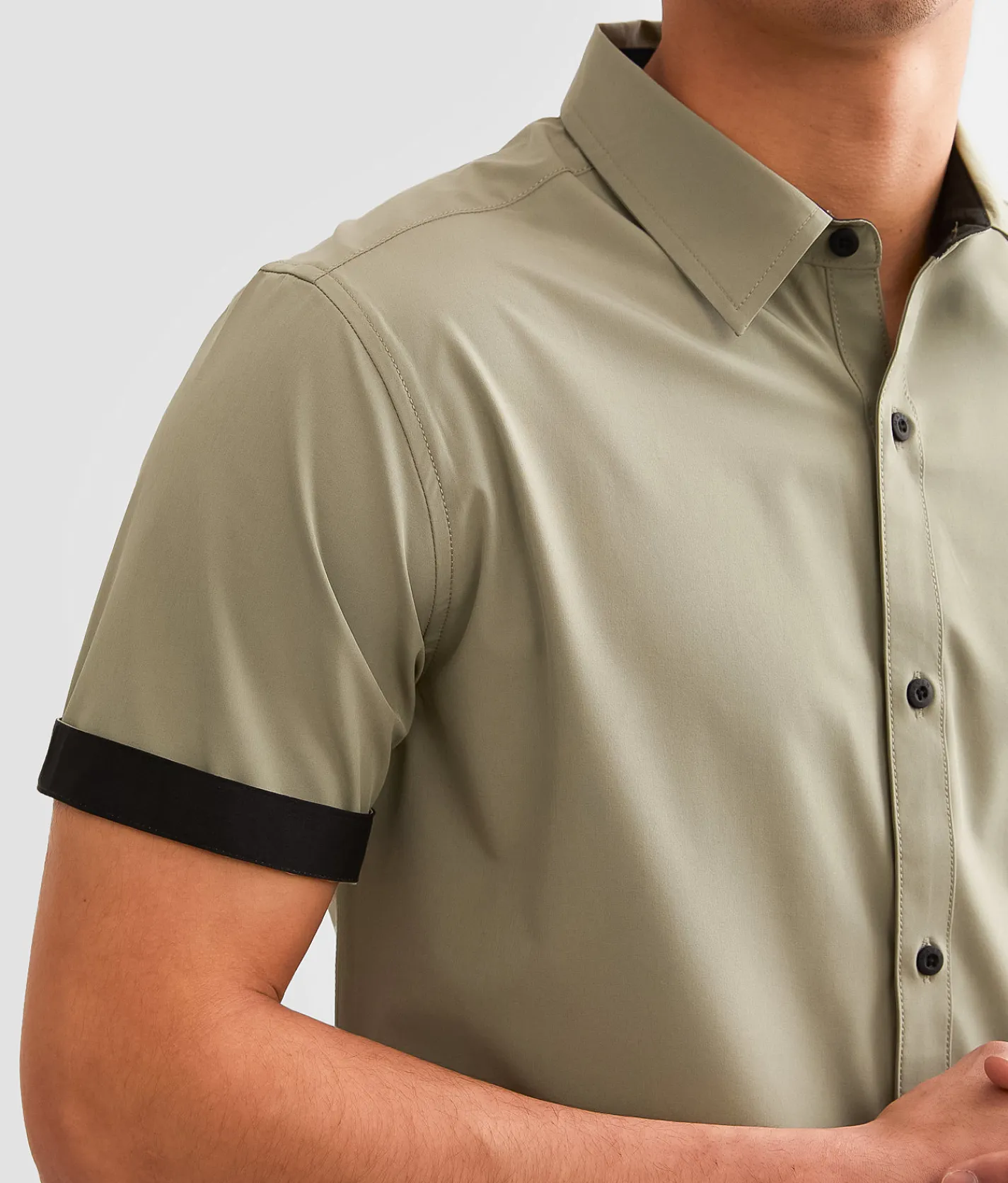 Activewear | Maven Co-op Essential Performance Stretch Shirt Olive