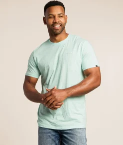 Tops|Graphic T-Shirts | Veece Etched Diamond T-Shirt Blue Tint Heather