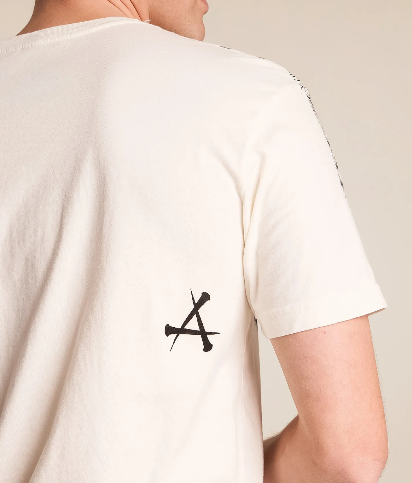 Tops|Graphic T-Shirts | Affliction Eternal Divide T-Shirt Vintage White