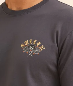 Graphic T-Shirts | Sullen Eternity T-Shirt Grey Pinstripe