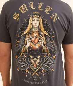 Graphic T-Shirts | Sullen Eternity T-Shirt Grey Pinstripe