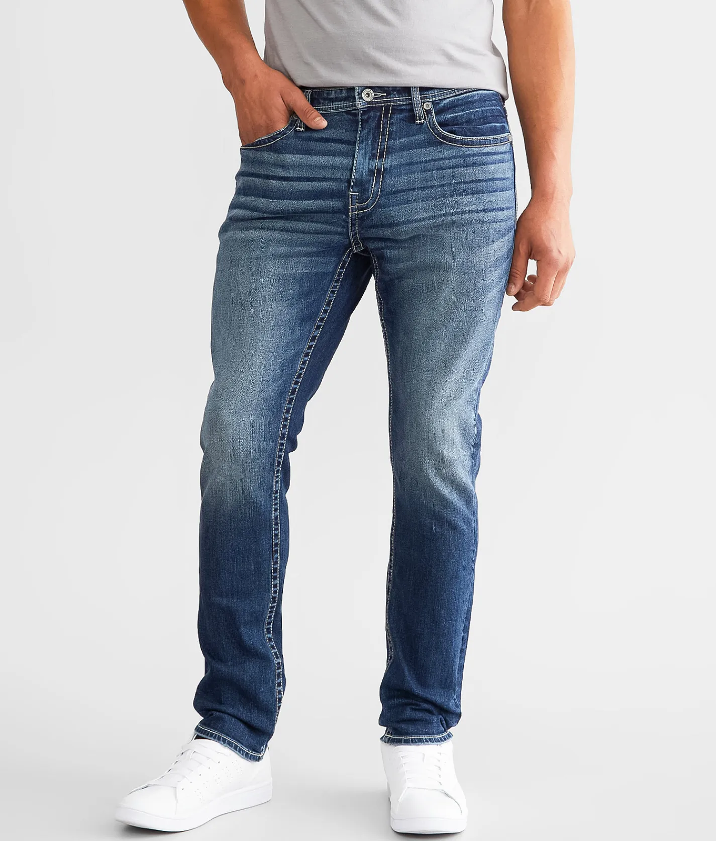 Bottoms | BKE Ethan Straight Stretch Jean Acorn