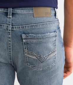 BKE Ethan Straight Stretch Jean Dredge Hot