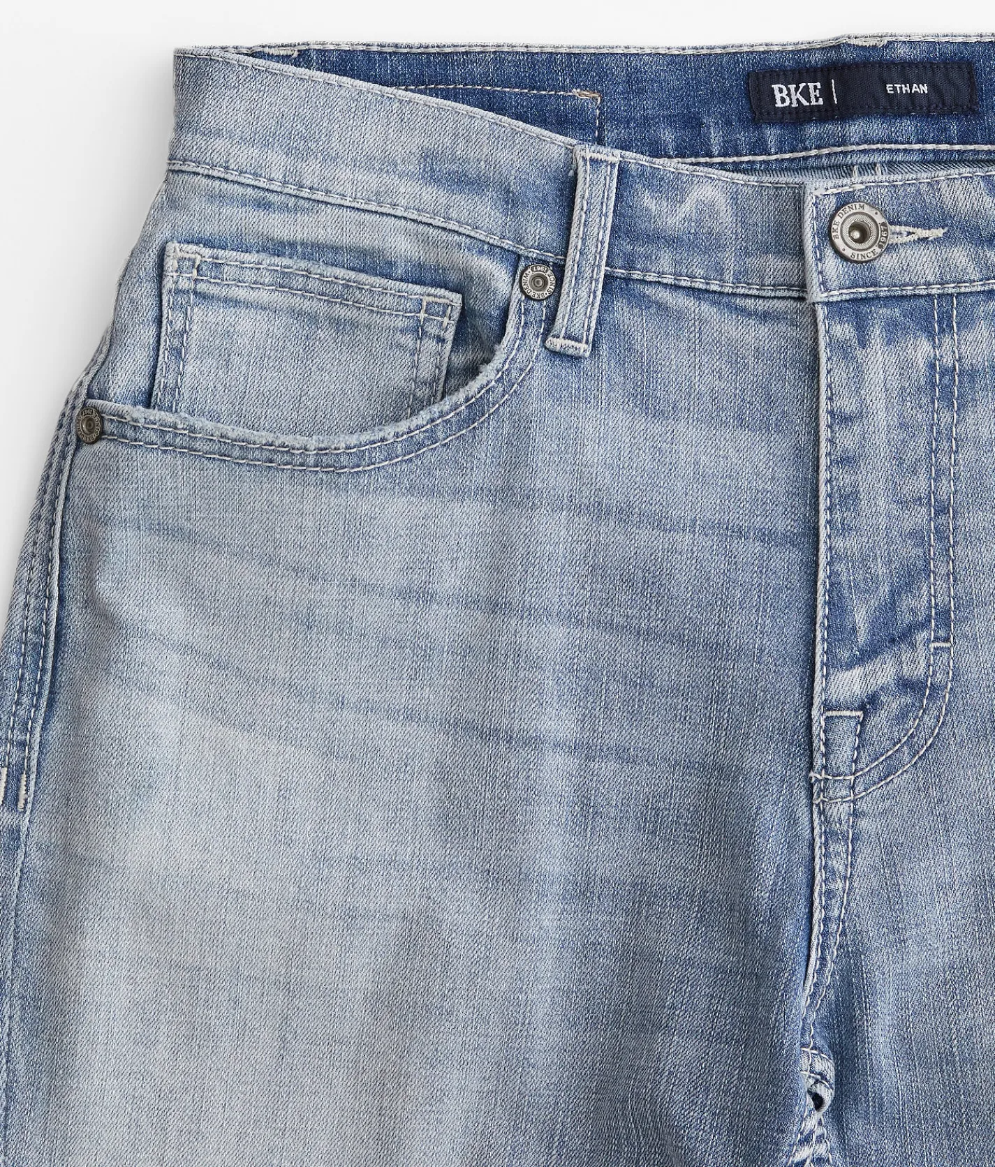 BKE Ethan Straight Stretch Jean Silver Best