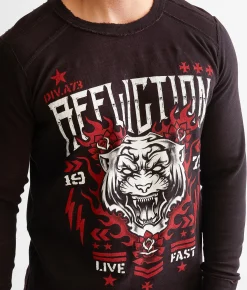 Affliction Ethereal Mist Reversible Thermal Raisin Crystal Wash Black Discount