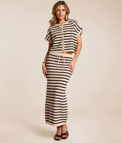 Z Supply Everly Striped Top Natural Outlet