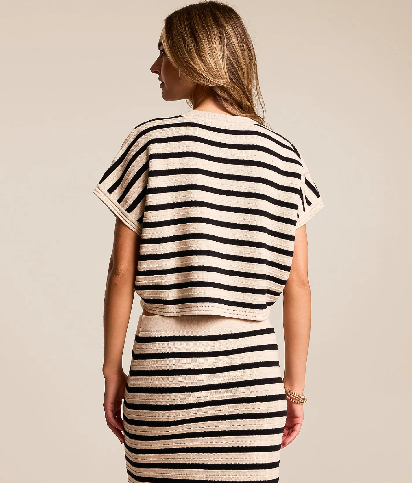 Z Supply Everly Striped Top Natural Outlet