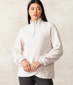 Buckle Black Everst Quarter Zip Pullover Lt Heather Grey