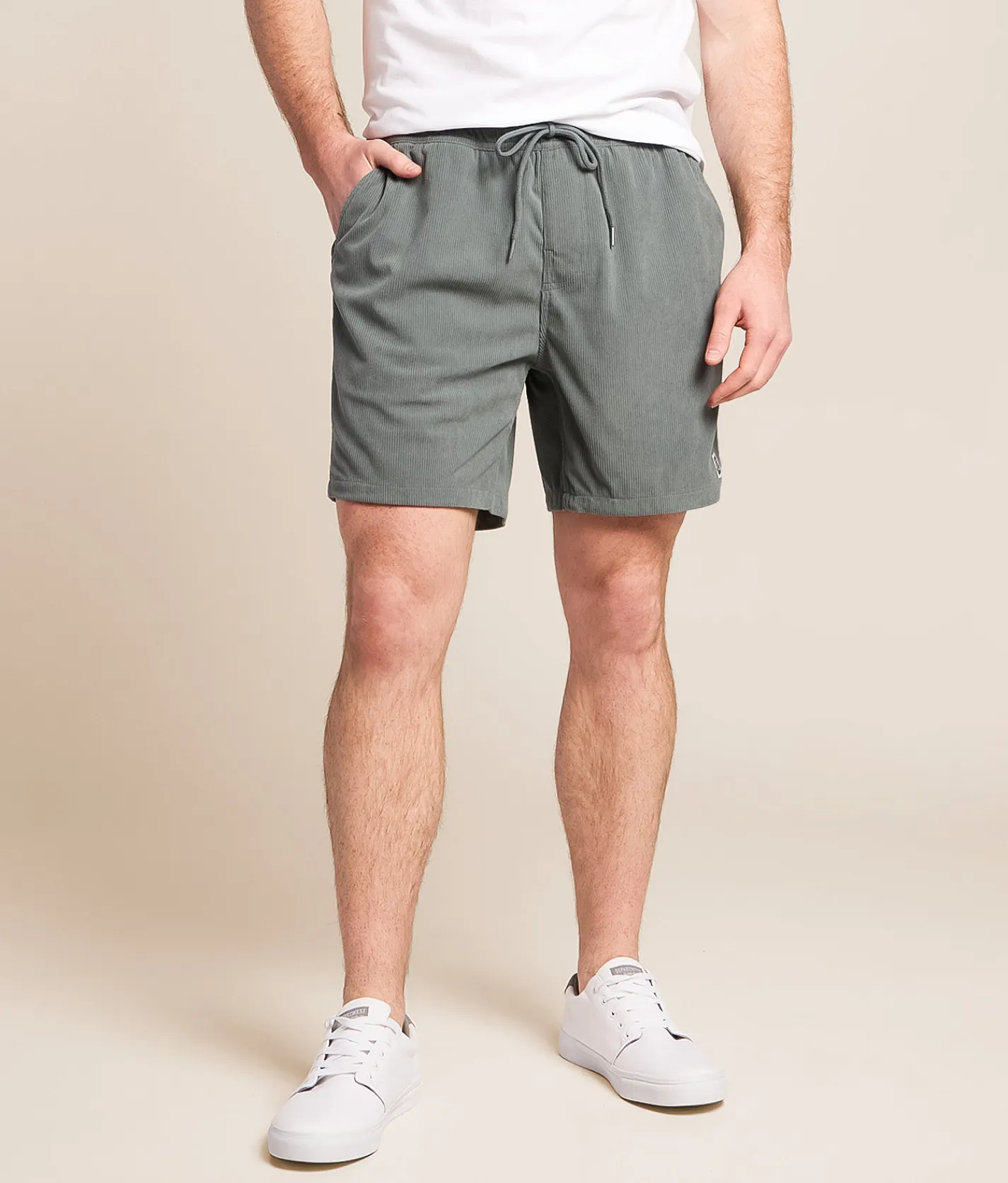 Brixton Everyday Corduroy Short Whitecap Discount