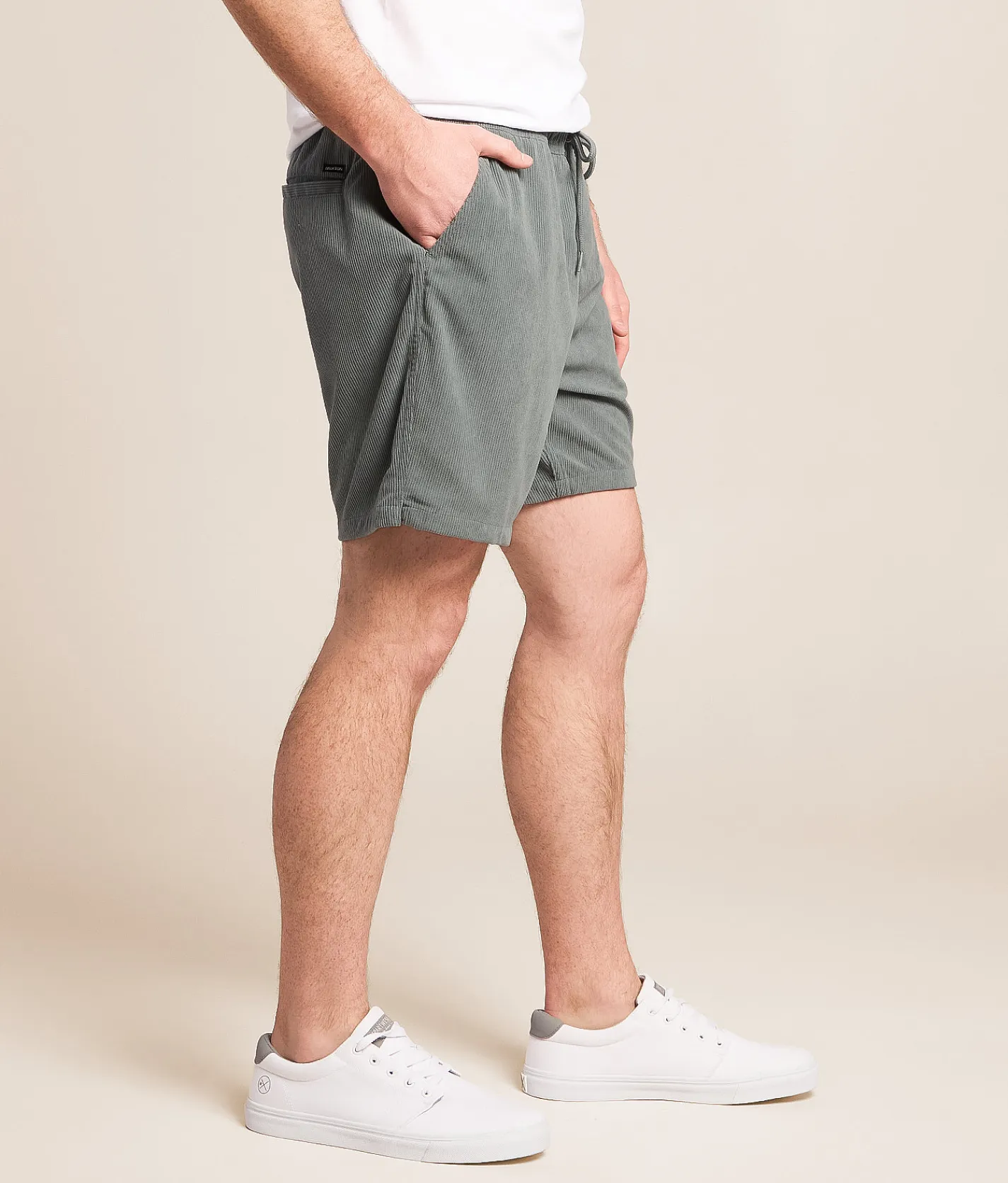 Brixton Everyday Corduroy Short Whitecap Discount