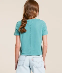 Tops | Free People Everyday Cropped T-Shirt Mineral Blue