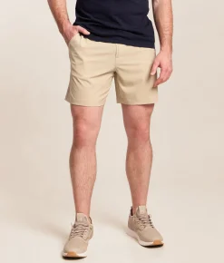 BURLEBO Everyday Stretch Short Light Khaki Discount