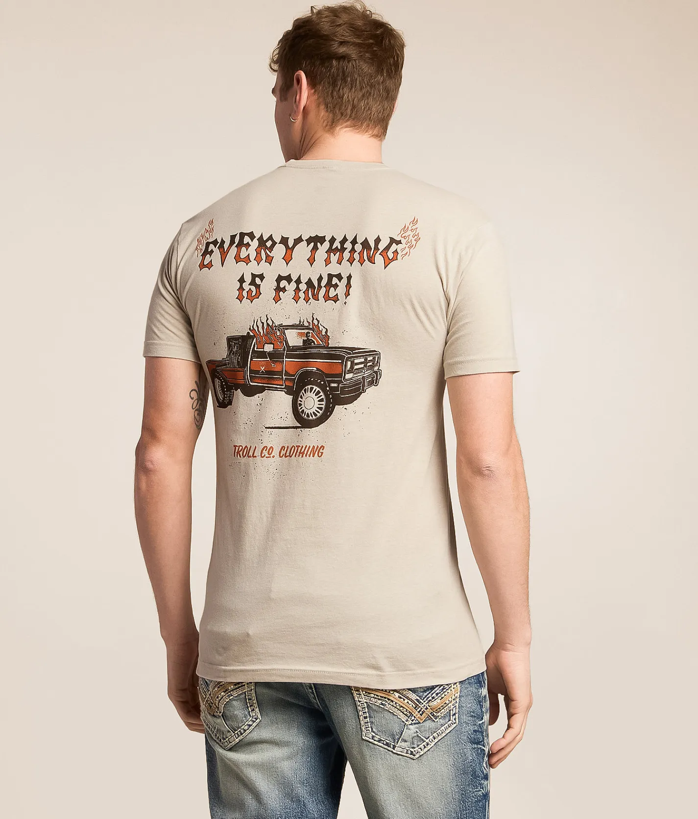Tops | Troll Co. Everything Is Fine T-Shirt Sand