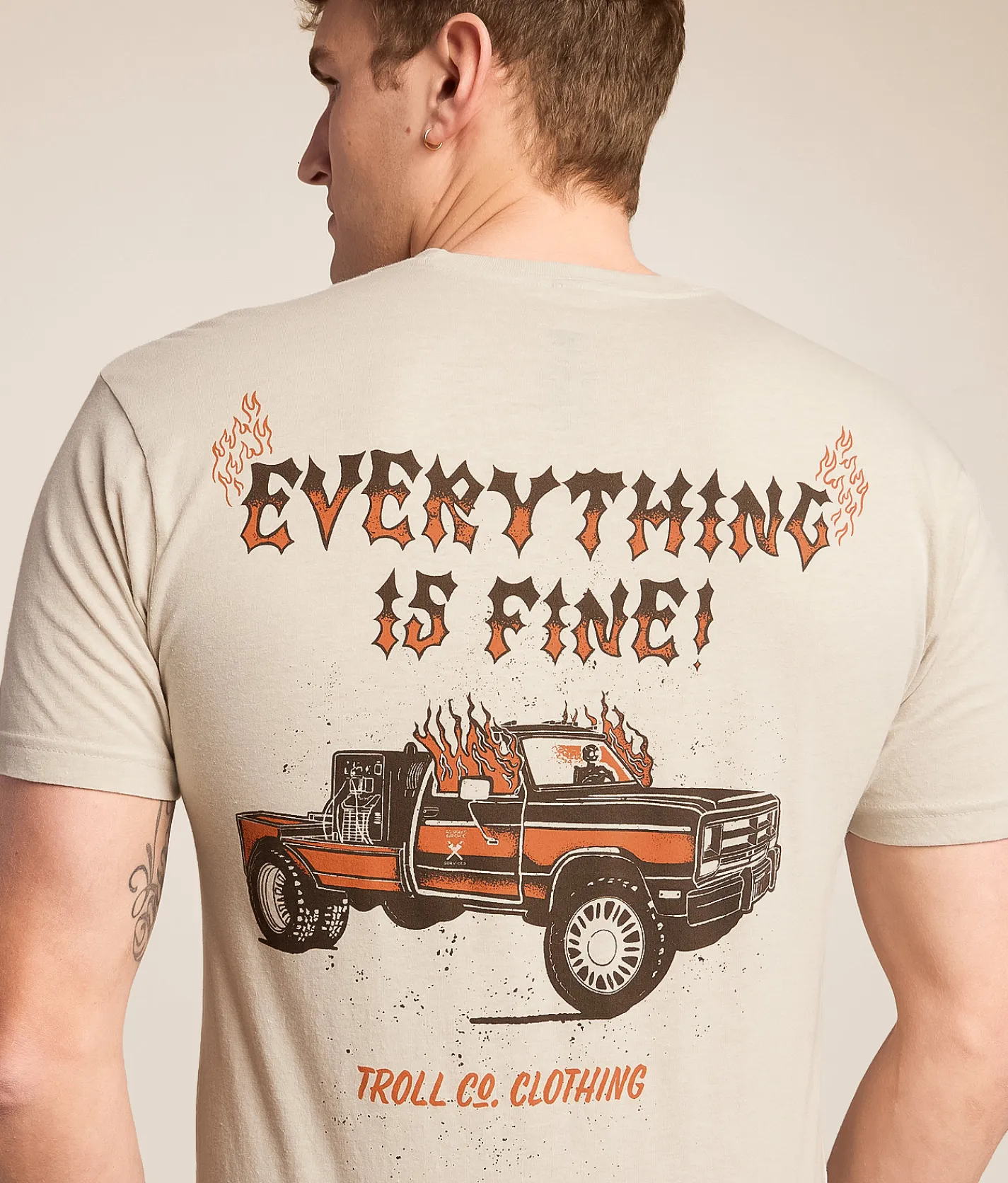 Tops | Troll Co. Everything Is Fine T-Shirt Sand