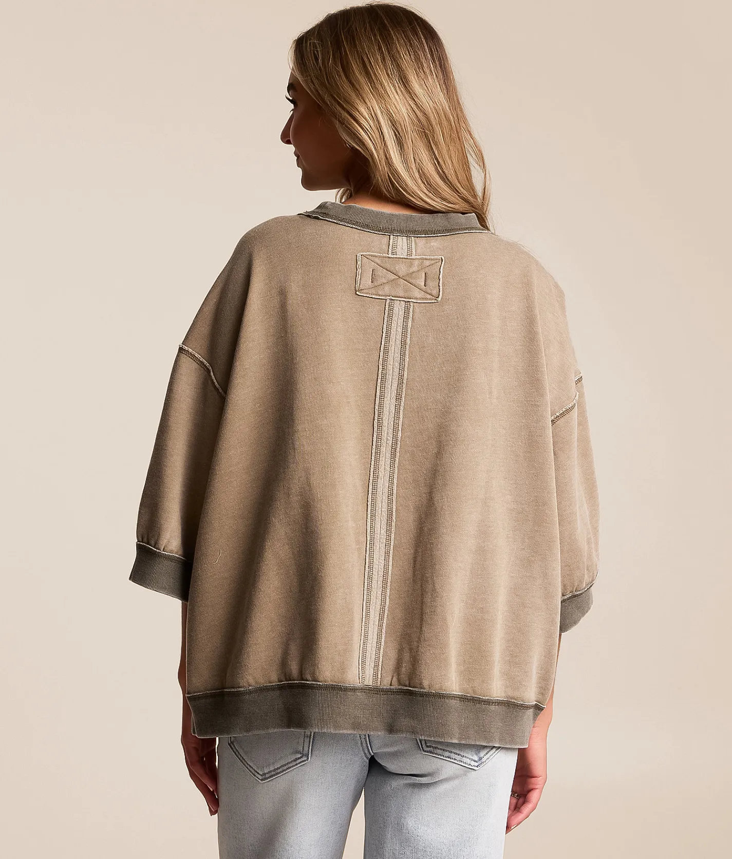Tops | Free People Everything Oversized Pullover Nilla Cream