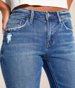 Jeans | VERVET by Flying Monkey Evie Mid-Rise Classic Straight Jean Blue Stream
