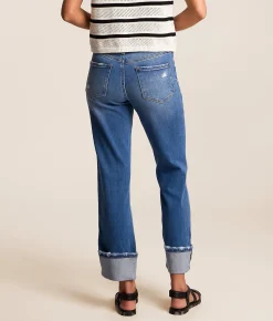 VERVET by Flying Monkey Evie Mid-Rise Cropped Straight Jean Daphne Online