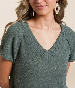 Blu Pepper Exposed Seam Sweater Coral Hot