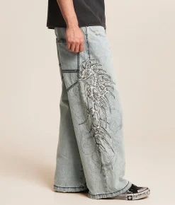 Affliction Extra Wide Leg Jean Orion Clearance