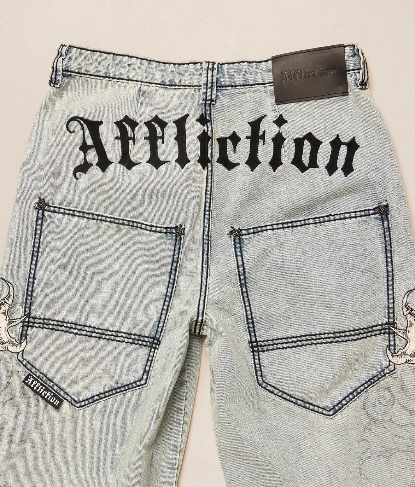 Affliction Extra Wide Leg Jean Orion Clearance