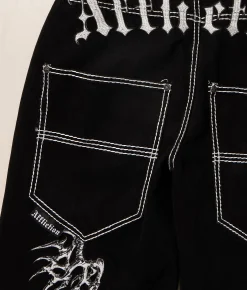 Affliction Extra Wide Leg Jean Black Rinse Outlet